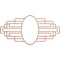 Ekena Millwork Elizabeth Wood Fretwork Prcd Ceiling Medallion, Cherry, 30"W x 15"H x 8 1/4"IW x 14 1/4"IH x 3/8"T CMWP30X15X0375EBCH - alternate 1